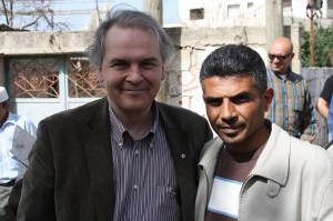 Iyad Burnat With Geneva Mayor